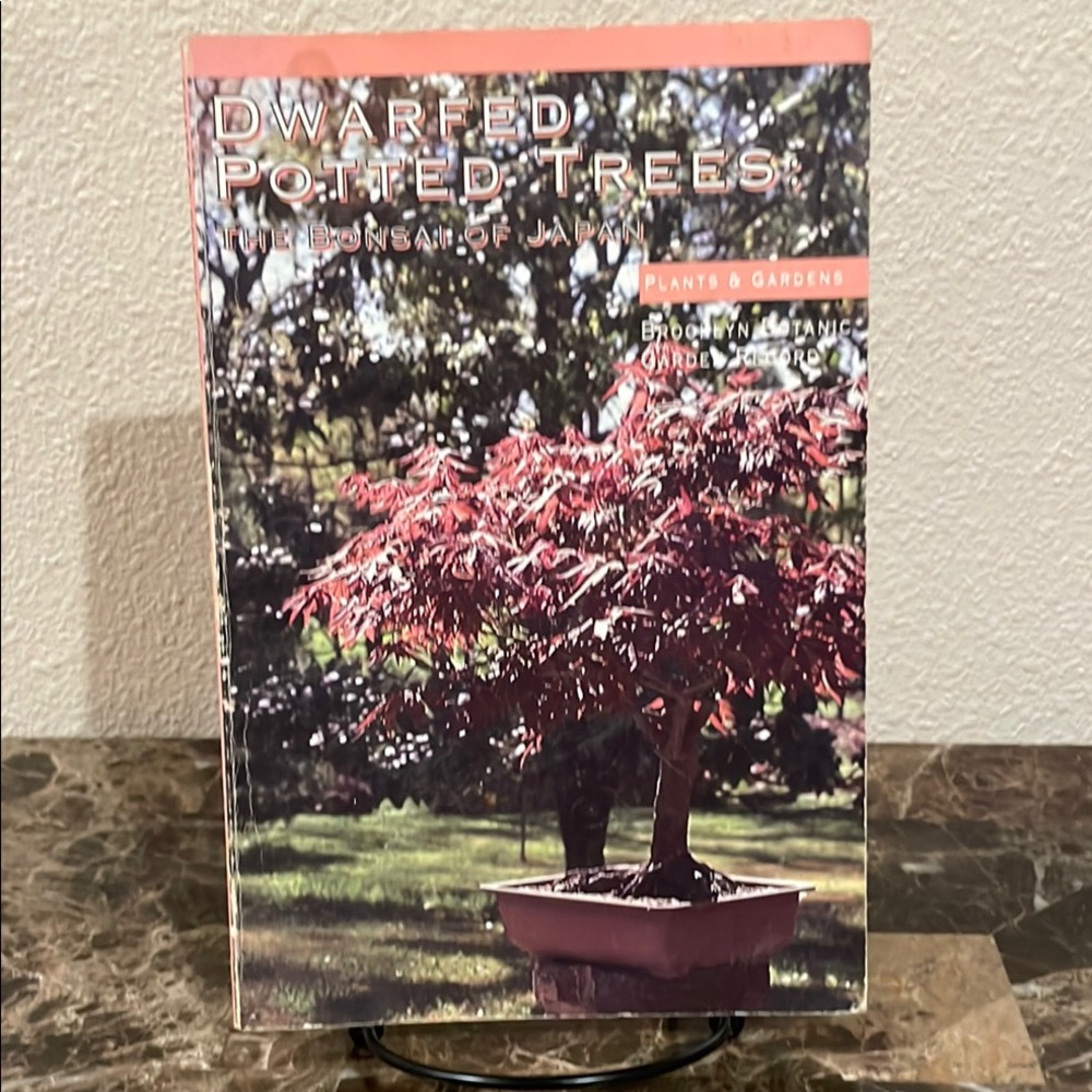 Vintage (1953, 1991) Dwarfed Potted Trees Book - Red Cover